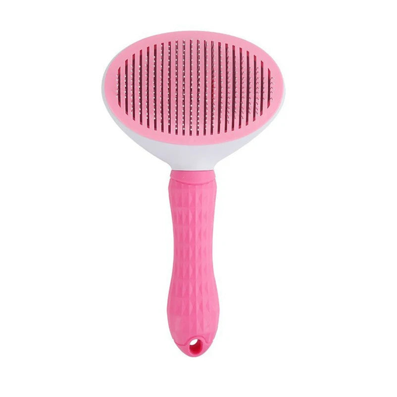 Escova Autolimpante para Cães e Gatos – Remove Pelos com Um Clique