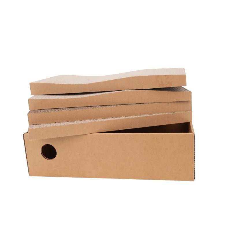 Arranhador de Papelão para Gatos | Kit com 4 Peças