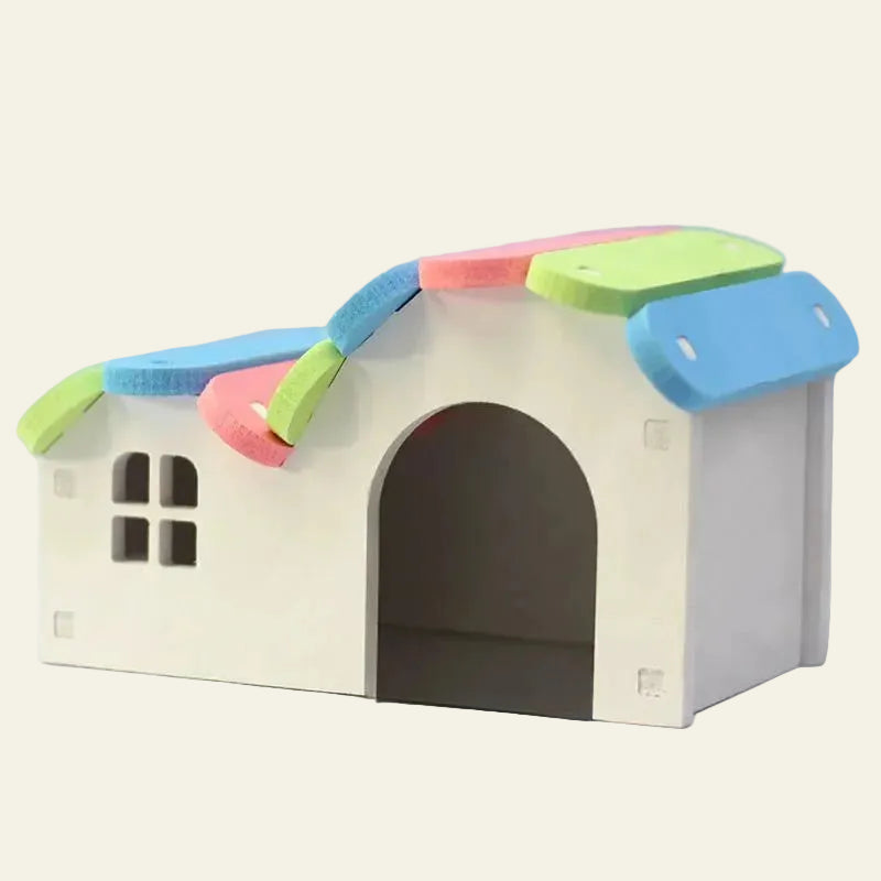 Casinha Colorida para Hamsters e Pequenos Roedores