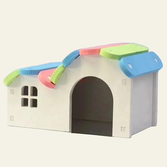 Casinha Colorida para Hamsters e Pequenos Roedores