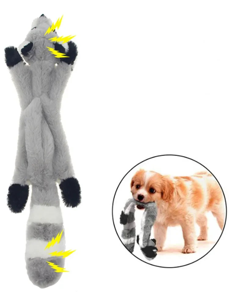 New 45cm Simulated Animal Holster No Stuffing with Squeakers Dog Chew Toy Durable Plush Crinkle Pet Squeak Toys Pet Supplies