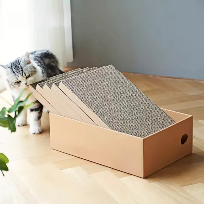 Arranhador de Papelão para Gatos | Kit com 4 Peças