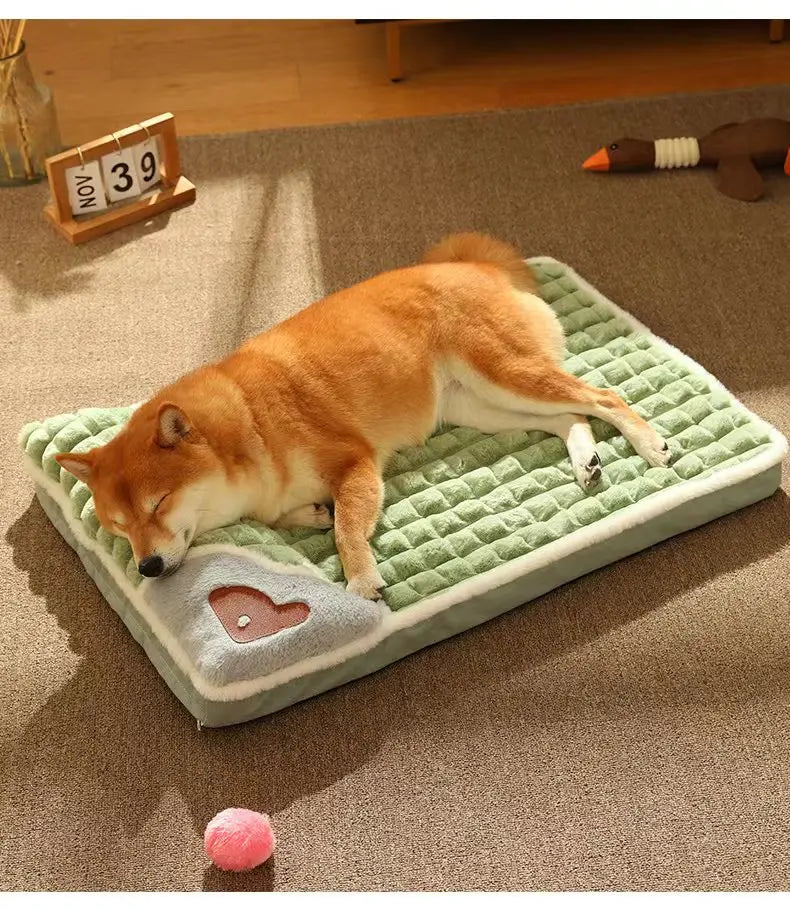 Machine Washable Dog Bed Removable Orthopedic Puppy Cushion Winter Memory Foam Dog Pillow For Small Medium Large Dogs And Cats