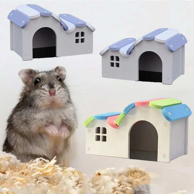 Casinha Colorida para Hamsters e Pequenos Roedores