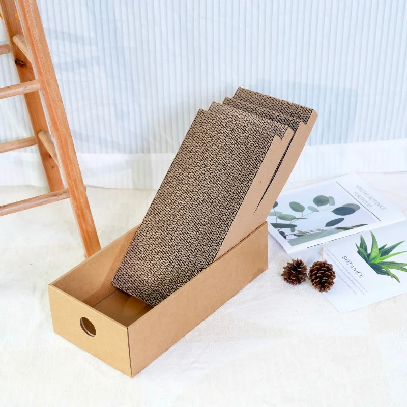 Arranhador de Papelão para Gatos | Kit com 4 Peças