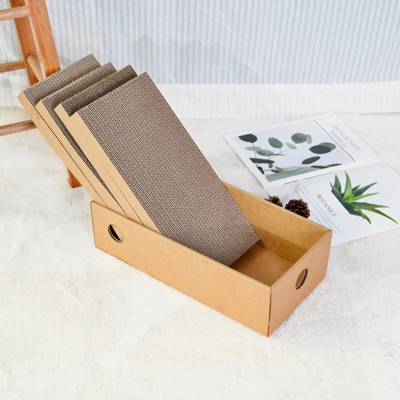 Arranhador de Papelão para Gatos | Kit com 4 Peças
