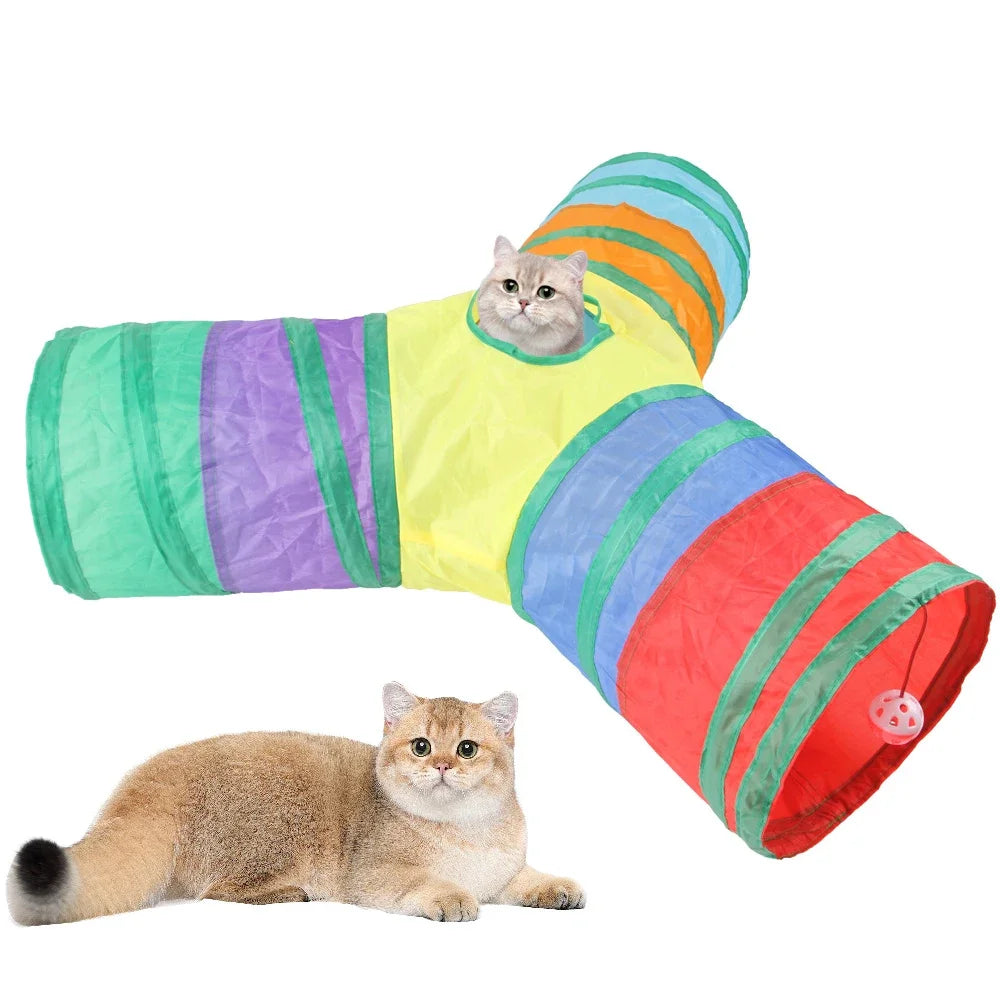 Túnel Dobrável para Gatos e Cães Pequenos