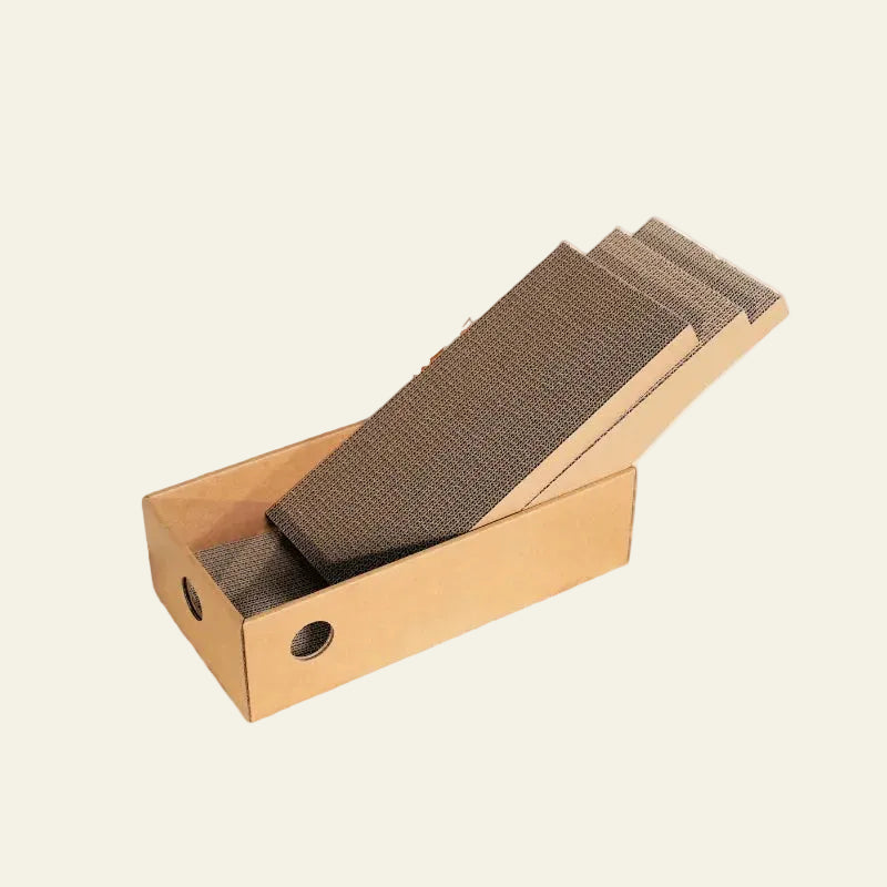 Arranhador de Papelão para Gatos | Kit com 4 Peças