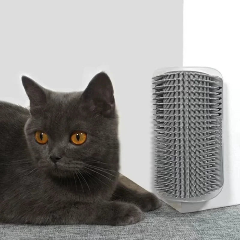 Cat Massage Tool Pet Hair Removal Massage Comb Wall Corner Self Cleaning Rubbing Brush Cats Toys Pet Beauty Supplies