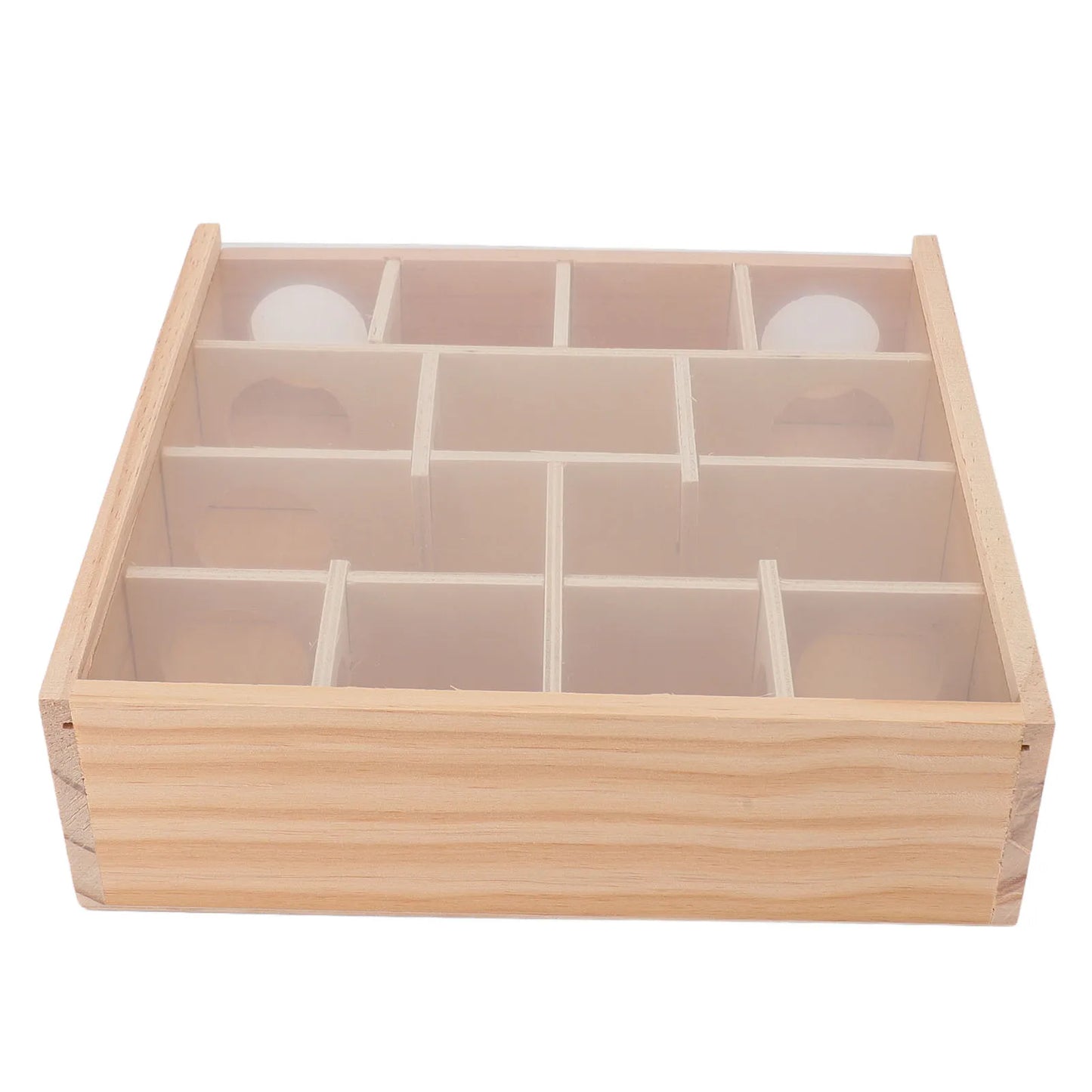 Hamster Tunnel Maze with Cover Wooden Interactive Hamster Hideout Tunnel Exploration Toy for Mice Small Gerbil Hamsters
