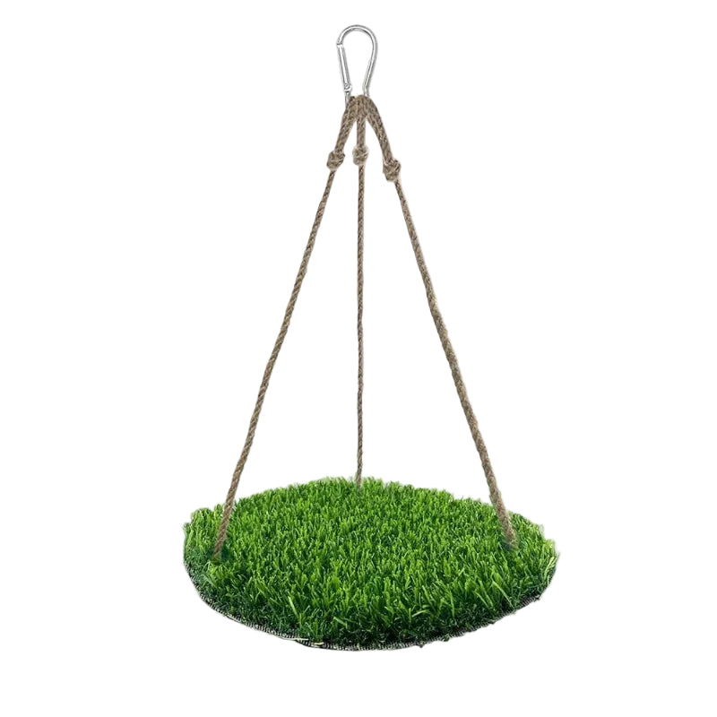 Balanço Rede para Pássaros com Grama Artificial
